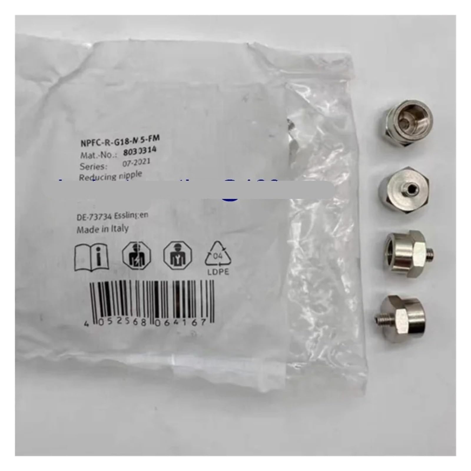 Joint de buse d'air NPFC-R-G18-M5-FM pour réparer un circuit d'air comprimé
