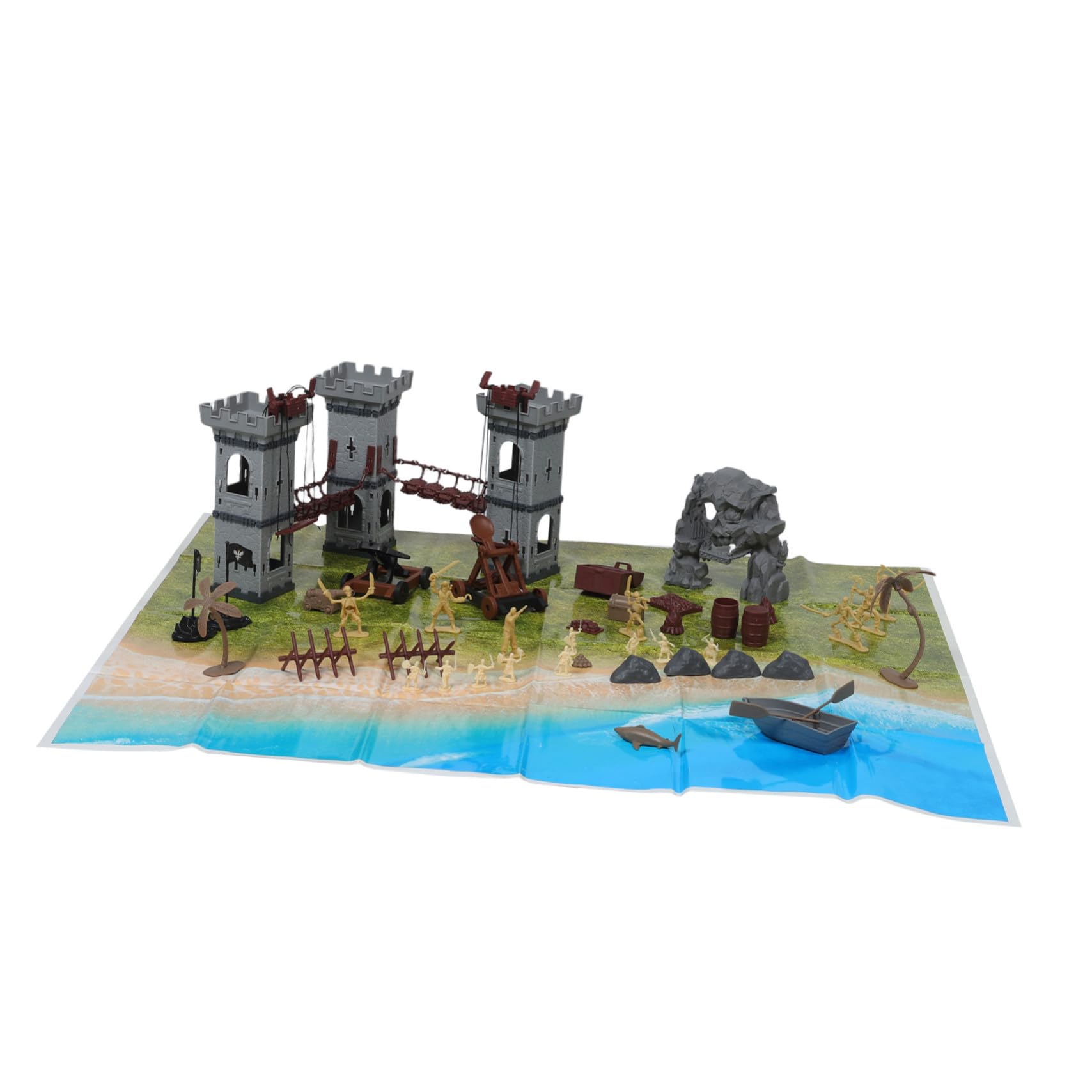 Set di Soldatini Militari in Miniatura 293 Pezzi in Plastica, Giocattoli | Accessori per Tavolo Sabbia, Dettagli Realistici, Assemblaggio Semplice, per Collezionisti e Appassionati