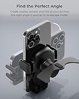 Vista 5 de iOttie Easy One Touch - Soporte avanzado para teléfono celular con ranura para CD, soporte universal para iPhone, Google, Samsung, LG, Moto y todos