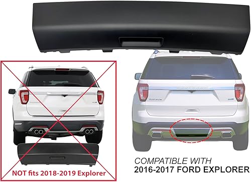 Miniatura 2 de APA - Cubierta de enganche de remolque imprimada para 2016 2017 Explorer con paquete de remolque FB5Z17F000BPTM FO1129100