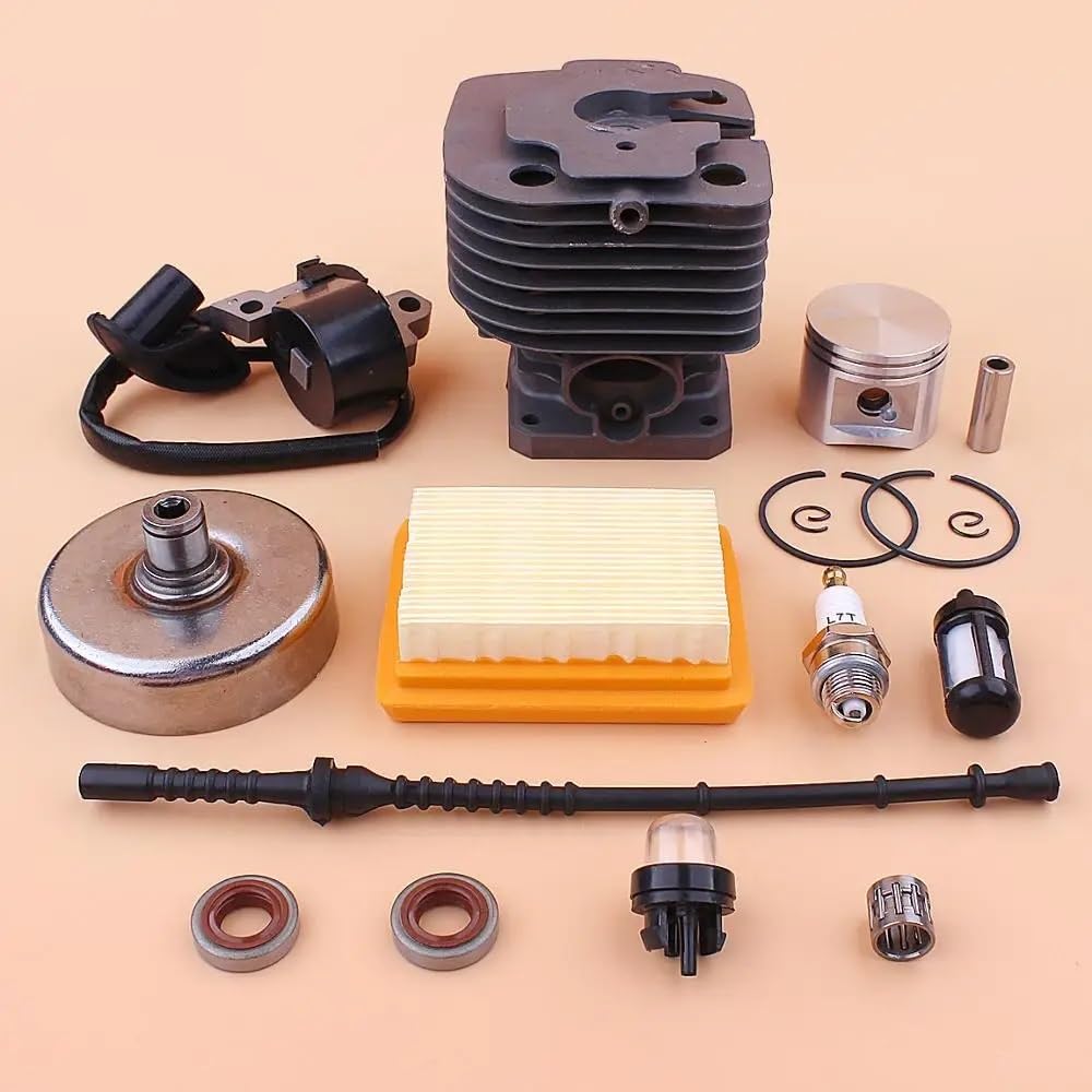 Kit cylindre-piston 42mm pour débroussailleuse FS450 avec embrayage et bobine d'allumage