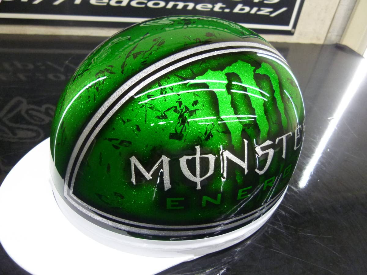 Amazon.co.jp: 三つボタンみカスタムコルク半 モンスター 緑ラップ銀 