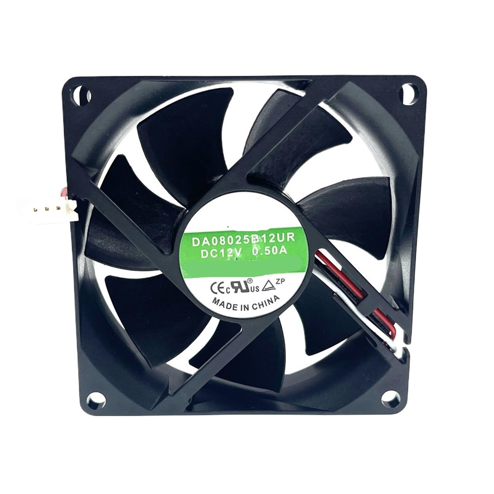 ANERTQUIH DA08025B12UR 8cm 8025 80x80x25mm 80mm Fan DC 12V 0.50A Dual Ball Bearing Cooling