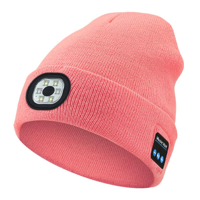 Bonnet avec lumière LED et Bluetooth pour éclairer vos trajets sans fil