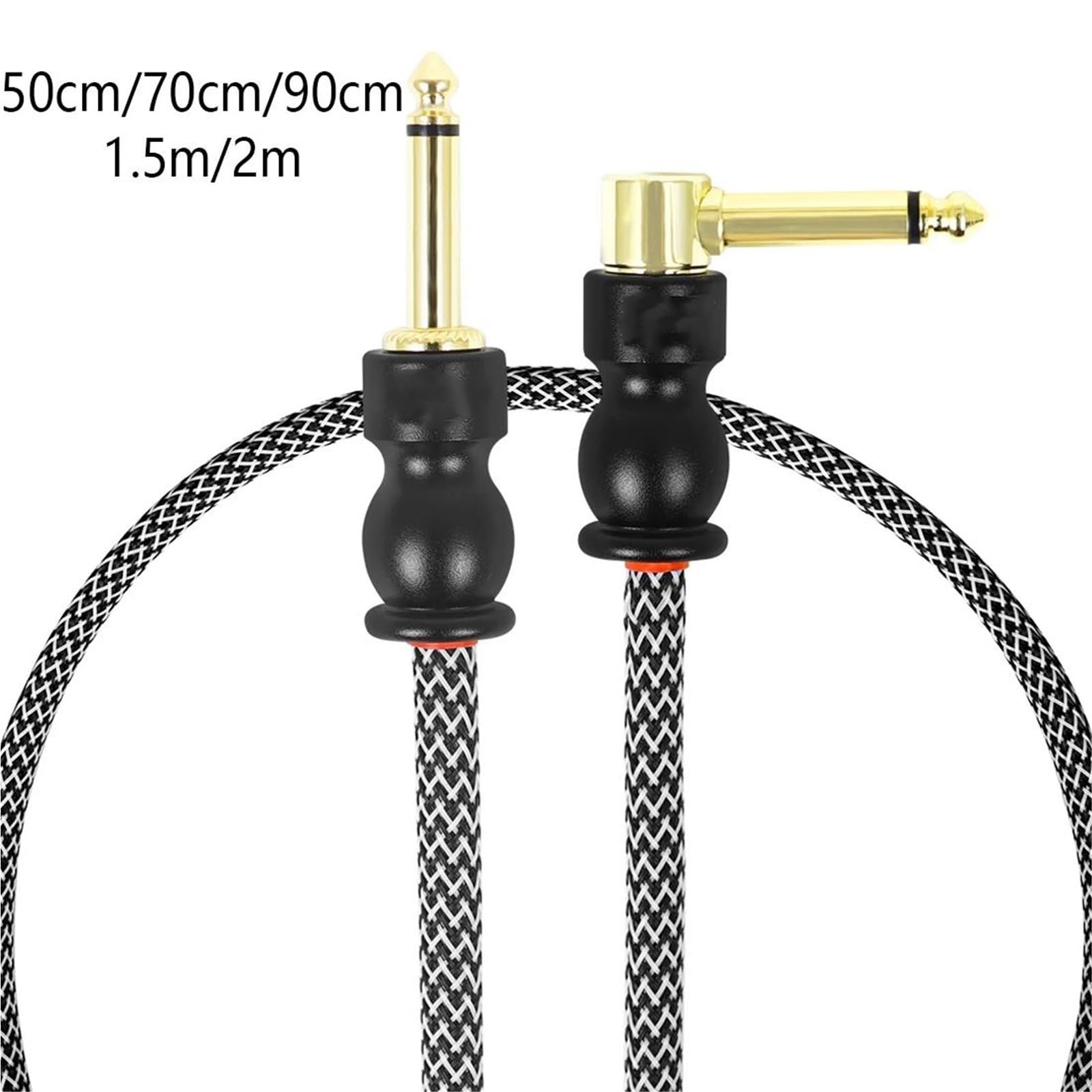 Kabel Do Gitary Kable Do Gitary Elektrycznej Głośniki Wzmacniacze 6,35 Mm | Używając materiału przewodzącego,miedzi o wysokiej czystości i dobrej przewodności.(2M)
