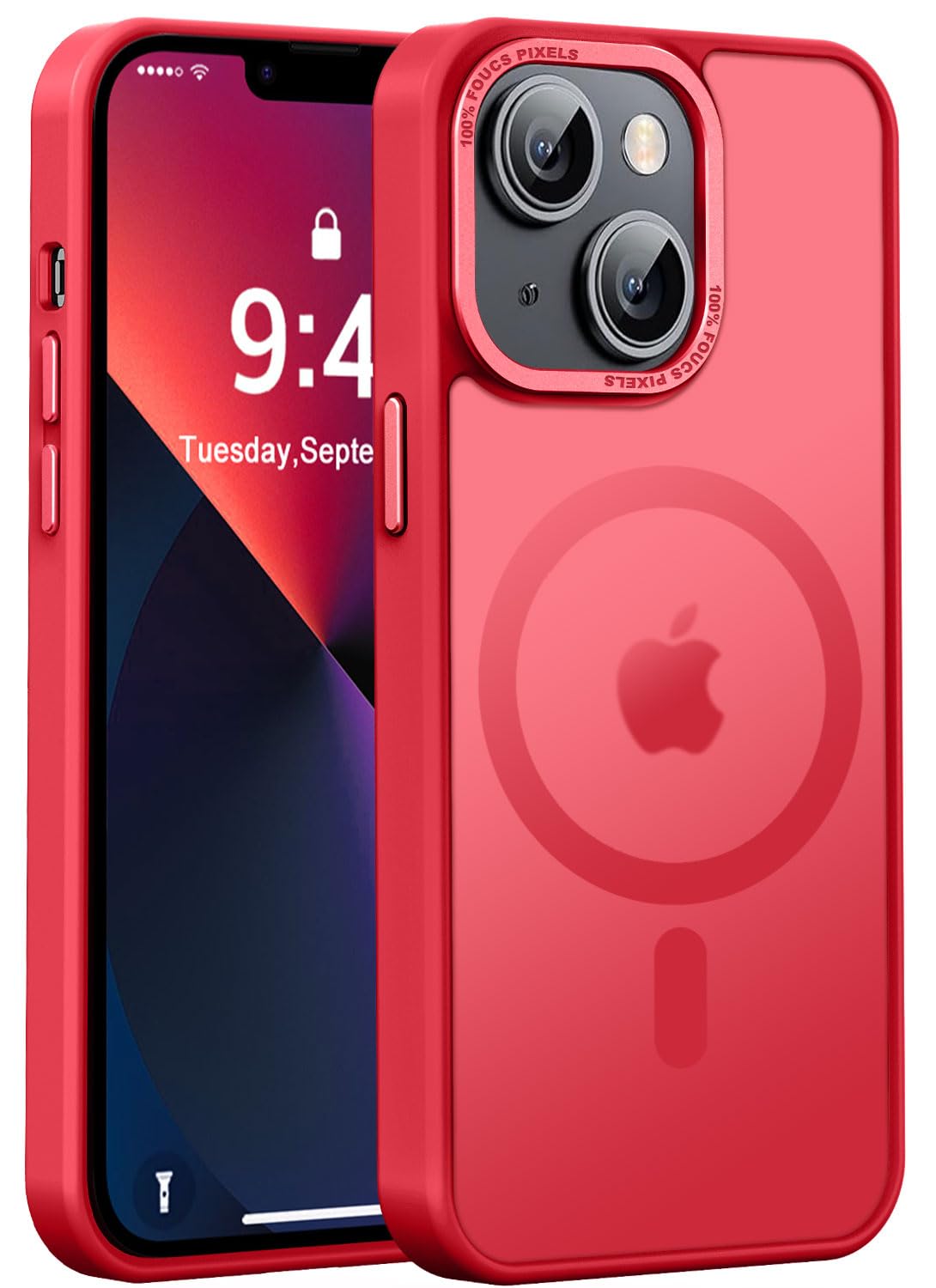 Newfuture Strong Magnetic Compatible with iPhone 17 Pro Case [13 FT Military Drop Protection] [Compatible with Magsafe] Slim Translucent Matte Shockproof with Anti-Fingerprint Phone Case, Tender Pink — view 205