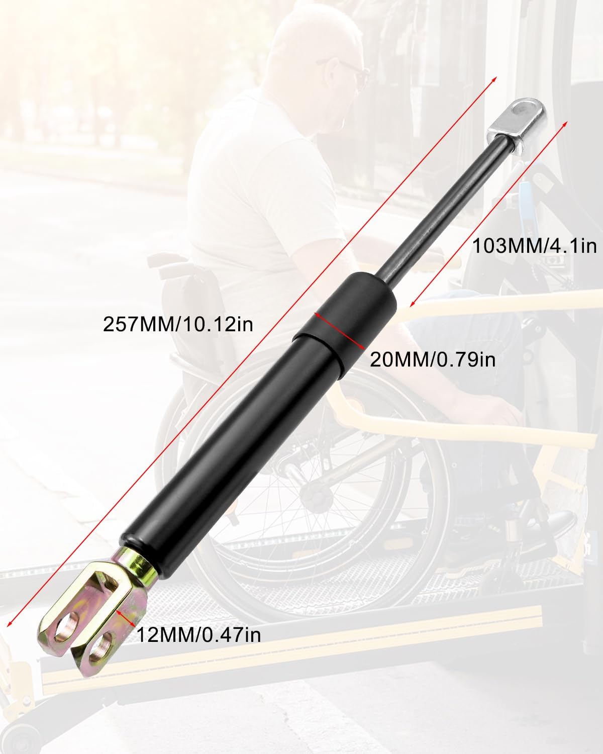 2Pcs Lift Support Fit for Wheelchair Lift Hatch Struts Replace 32831 P10903 C16-28930 C1628930