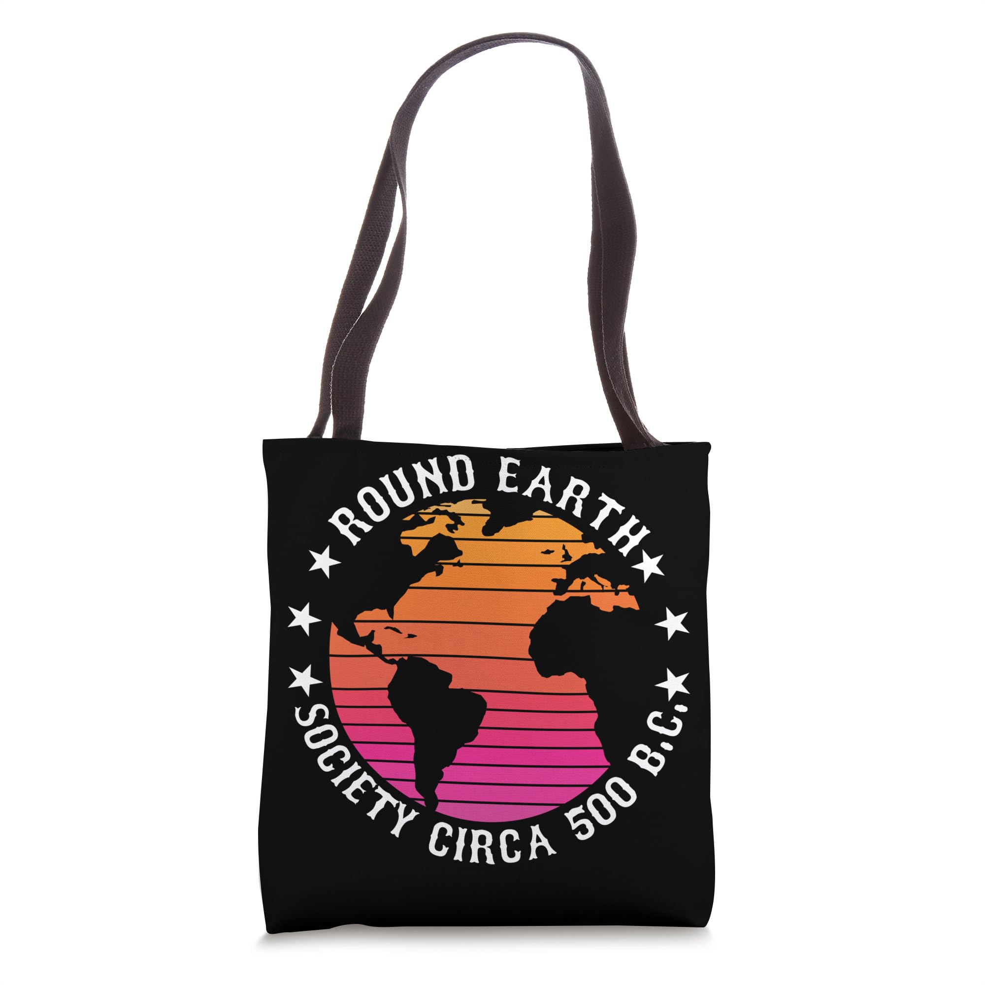 Round Earth Society Flat Earther Flat Earth Tote Bag