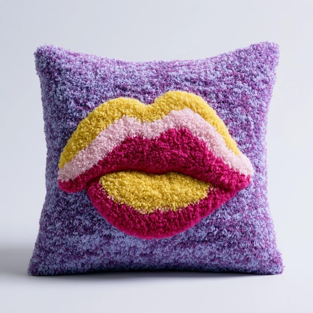 Axiangzik F Latch Hook Pillow Kit Cartoon 43X43cm
