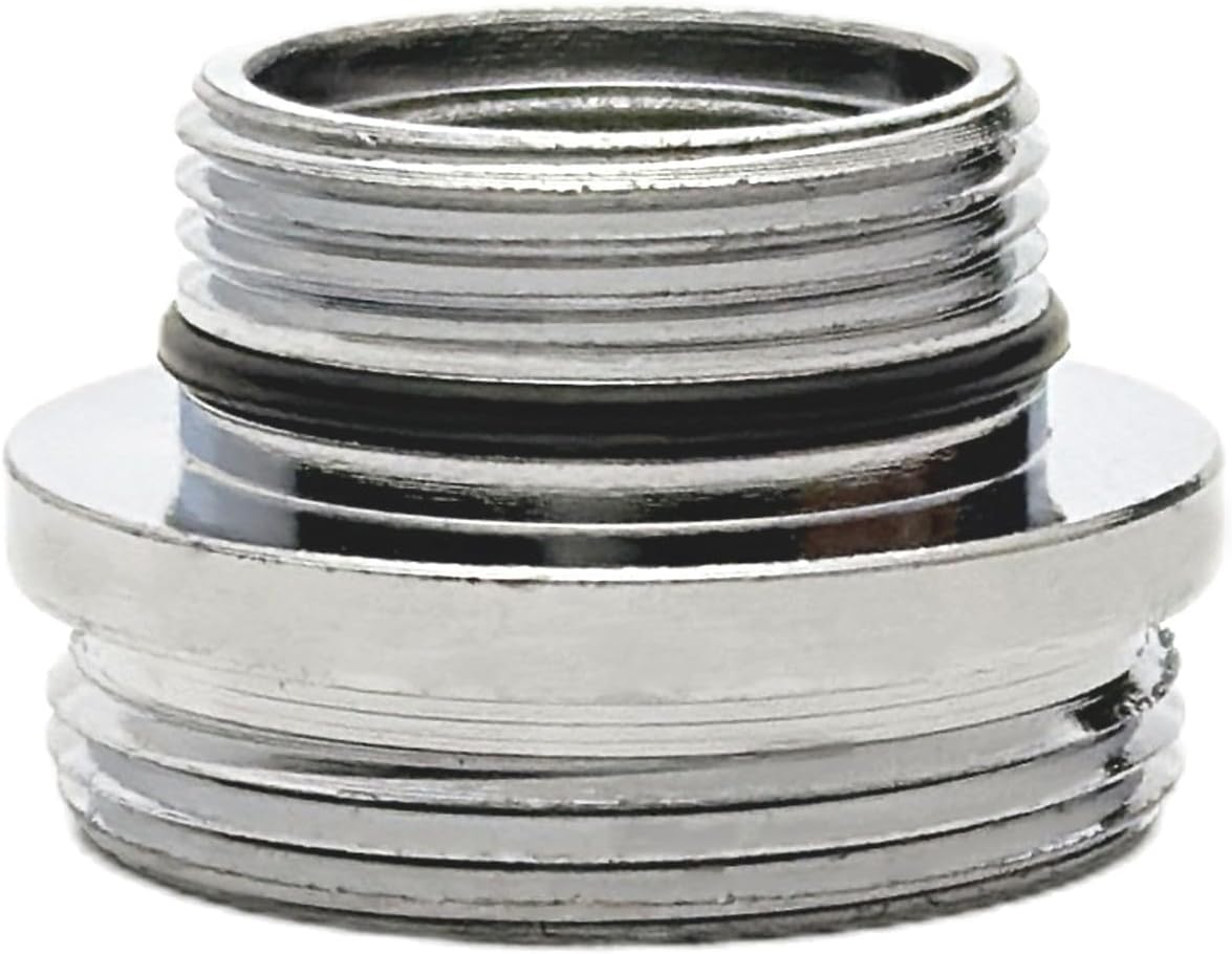 Faucet Adapter, External Thread M16.5 to External Thread M22 Faucet Converter, Faucet Aerator Adapter, Suitable for Connecting Aerators to Kitchen Faucets, (M16.5-M22)