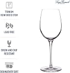 Luigi Bormioli Crescendo 20 Ounce. Bordeaux Wine Glasses, Set of 4, Crystal Son-hyx Glass, Made in Italy.