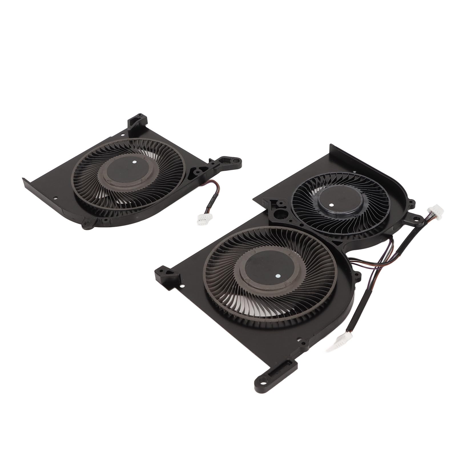 AMONIDA Para GS66 Ventilador de Refrigeración ABS Duradero y Diseño de Aluminio Para una Refrigeración óptima de la GPU del Ordenador Portátil Conexión de 4 Pines (Ventilador de CPU y GPU)