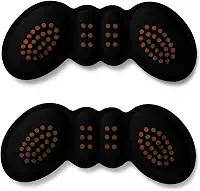 Par Protetor de Calcanhar Ortopédico para Sapatos – 1 Par em Silicone e Tecido – Alívio de Dores, Antibolhas, Conforto Diário e Ajuste Confortável Preto
