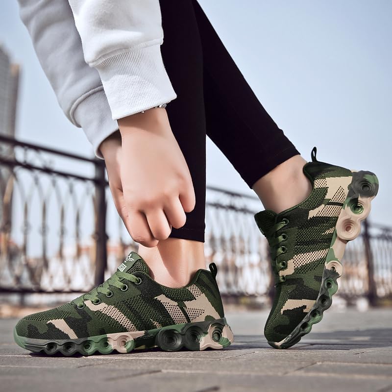Outdoor Camo Men Women Shoes Camouflage Running Non Slip Training Sports Rock Climbing Camping Hiking Sneaker Footwear