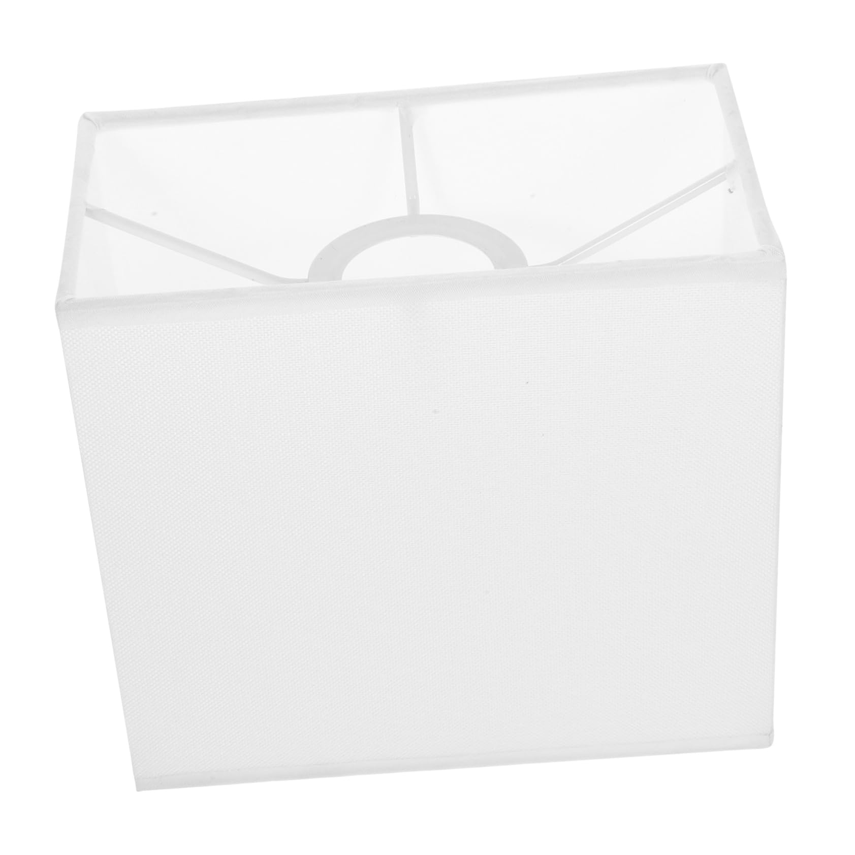 Rectangular Lamp Shade E27 Cloth White for Table Lamp