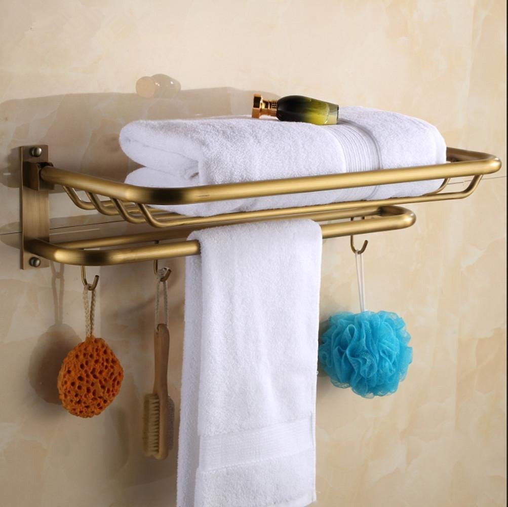 Porte-serviettes étagère en cuivre pour éliminer le désordre dans la douche