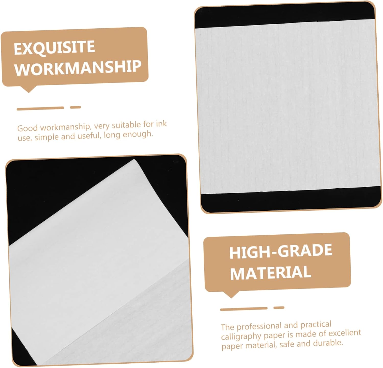 OSALADI 100sheets Multi-Function Chinese Art Paper Rice Paper for Crafts Blank Calligraphy Xuan