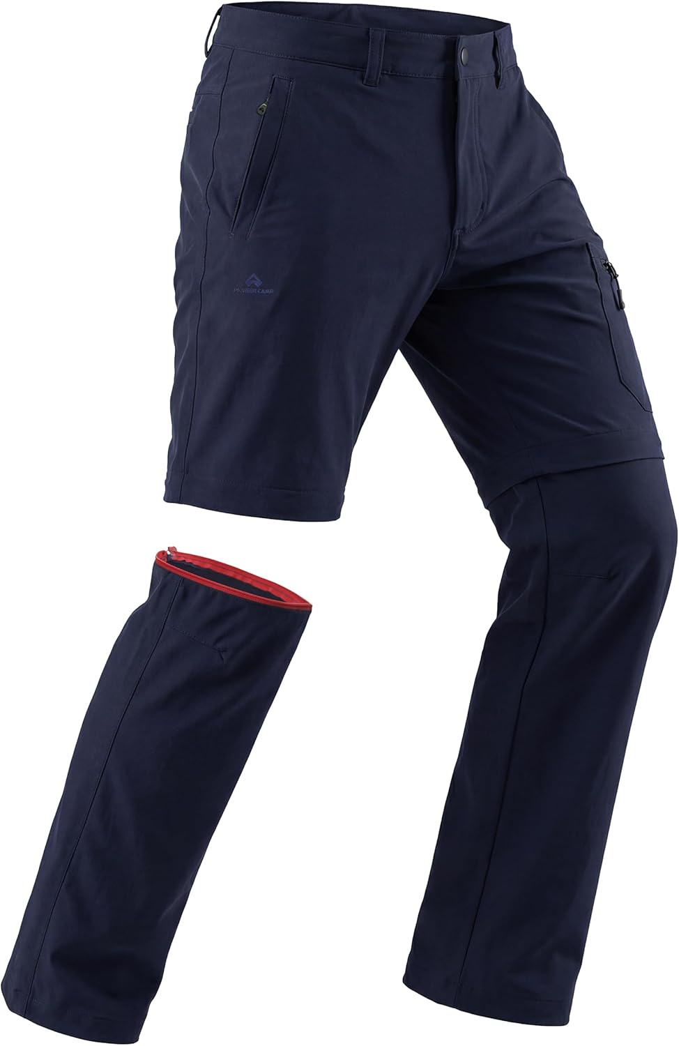 Pioneer Camp Mens Convertible Hiking Pants Quick-Dry Water-Resistant Lightweight Zip-Off Outdoor Cargo Pants Fishing Travel