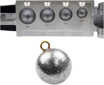 Do It Mold Cannon Ball Sinker Production 1oz, 2oz, 3oz, 4oz 4 Cavities Do it Mold 3185 CB-4-AB