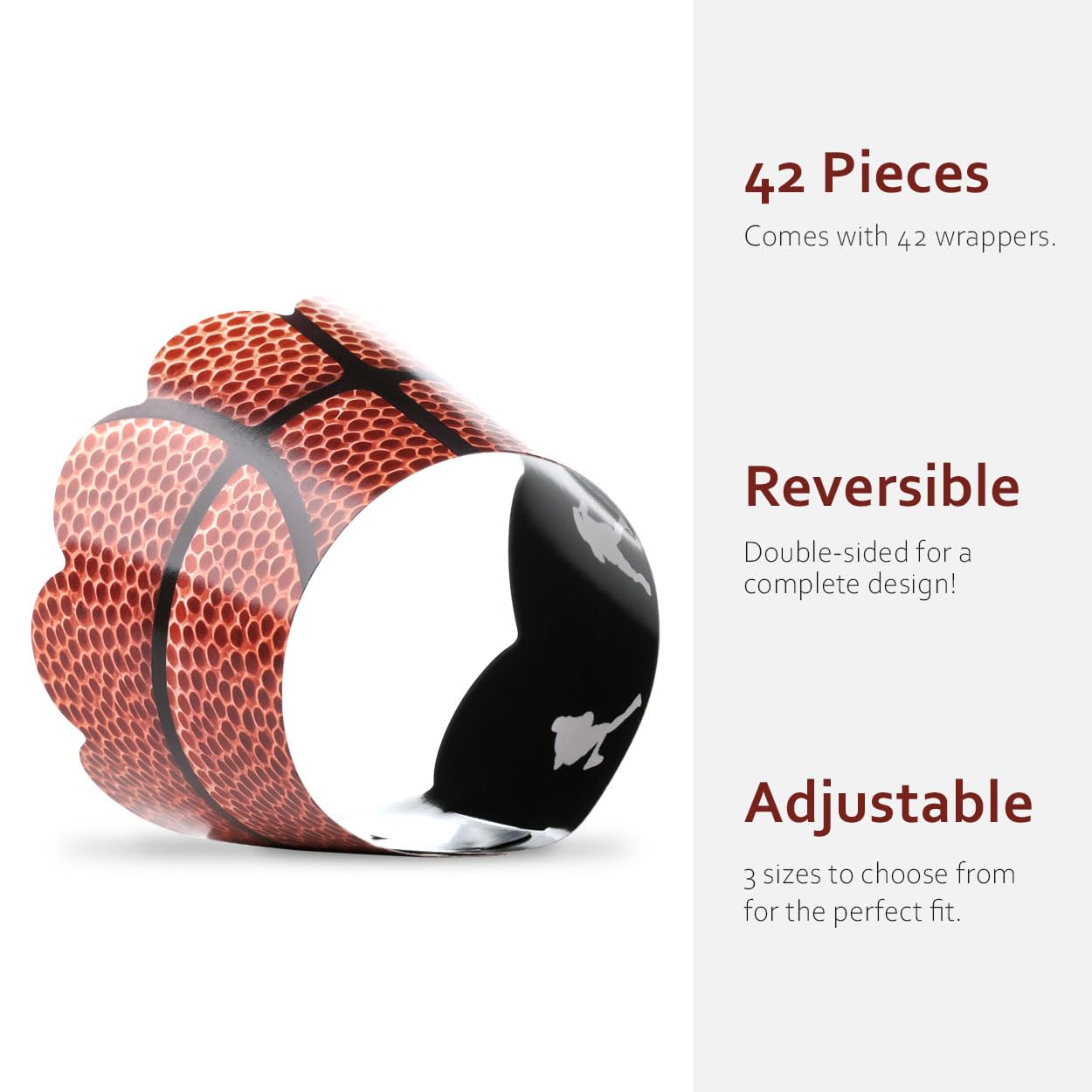 Basketball Cupcake Wrappers, Set of 42 – Slam Dunk Party Decorations for Basketball-Themed Events by Pretty Cute Studios