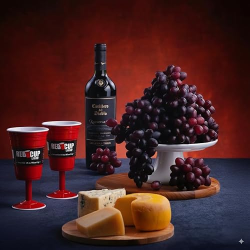 Miniatura 7 de Copas de vino de plástico rojo reutilizables con tallo, 8 onzas, copas de vino únicas de alta resistencia para fiestas, copas de champán duraderas,