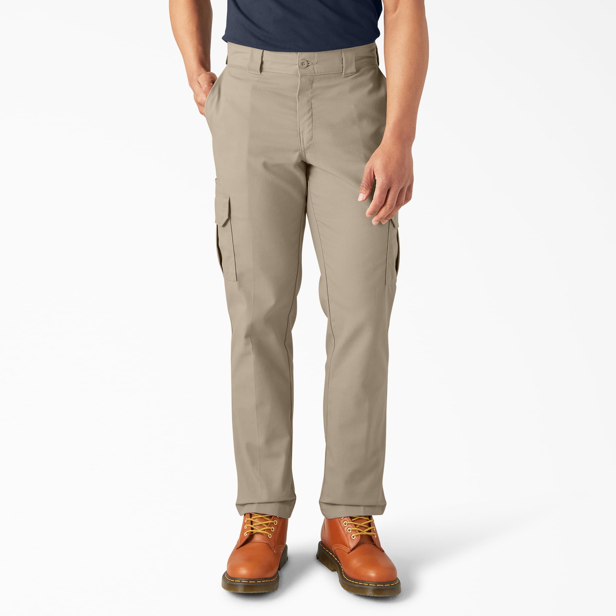 Dickies Męskie spodnie cargo z twillu ze stretchem, krój regularny, duże