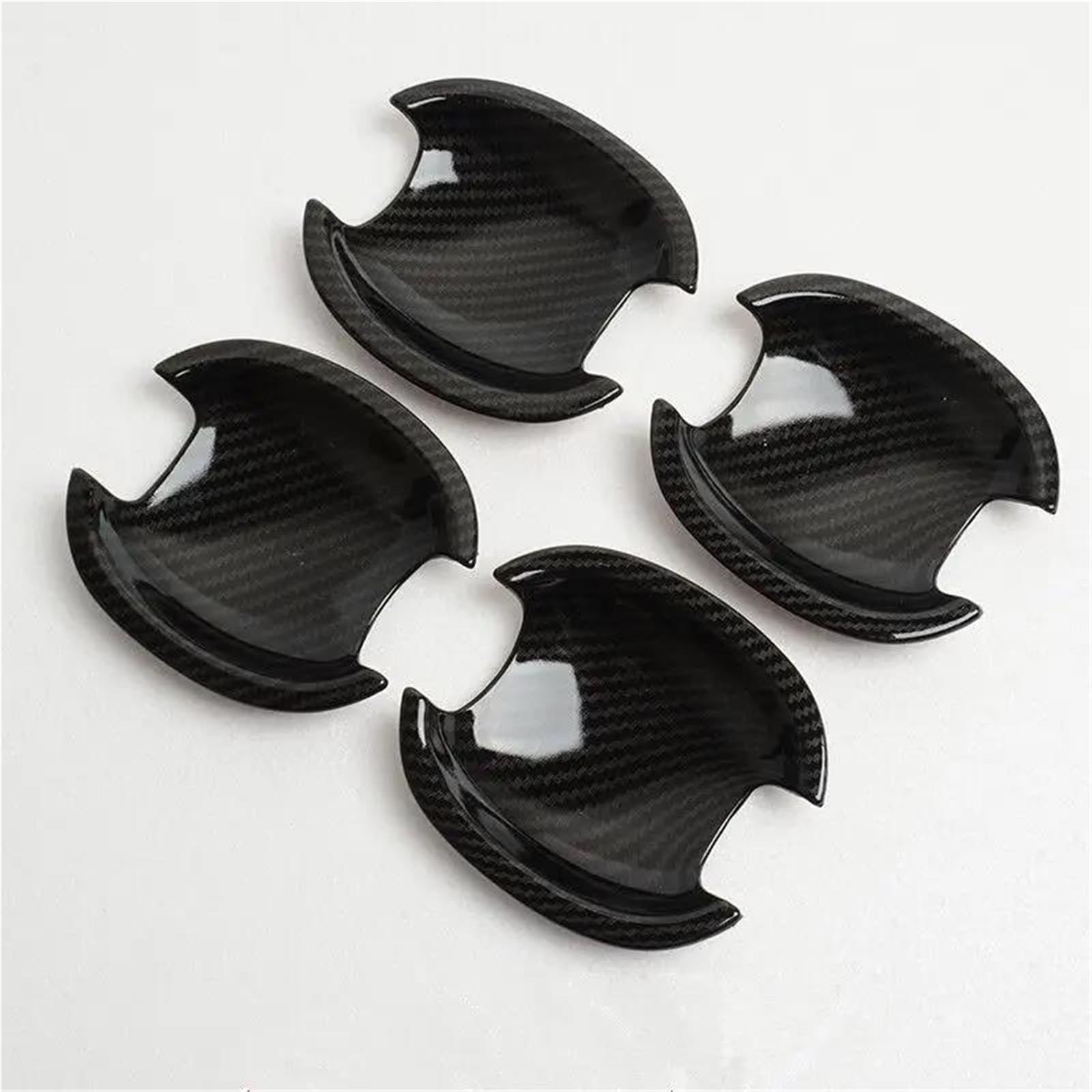 NOHEEU Exterior Styling for Skoda for Rapid 2011-2019 Chrome Car Door Handle Cover Cup Bowl Trim Sticker Styling Accessories(Style 7)