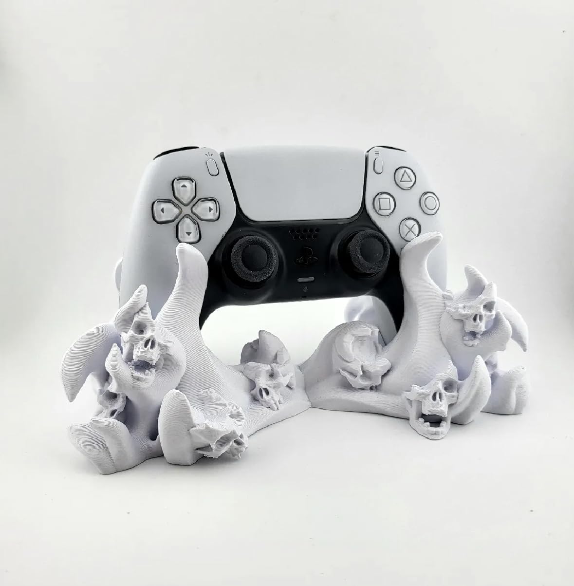 VIKSON INTERNATIONAL 1pc Skull Demon Controller Stand for PS5 | Gothic Design, Desk Display Stand, Horror Theme, Unique Sculpted Base, Gaming Accessory-picture-15