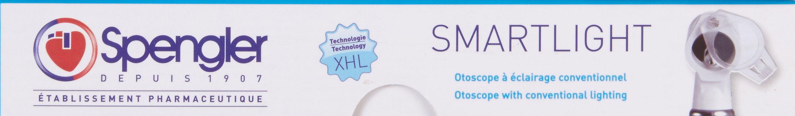 Spengler Otoscope Smartlight Noir Éclairage Conventionnel Xénon Halogène
