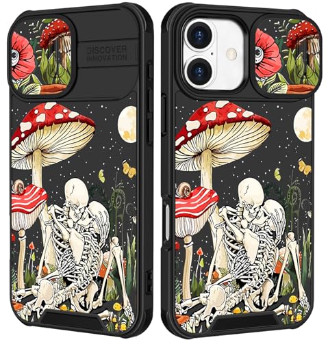 Image of Funermei for iPhone 17 Case - Women Girls Cute Phone Cover Pretty Girly Aesthetic Black Butterfly Unique Design with Slide Camera Cover and Dual Protection Funda for iPhone 17 Case