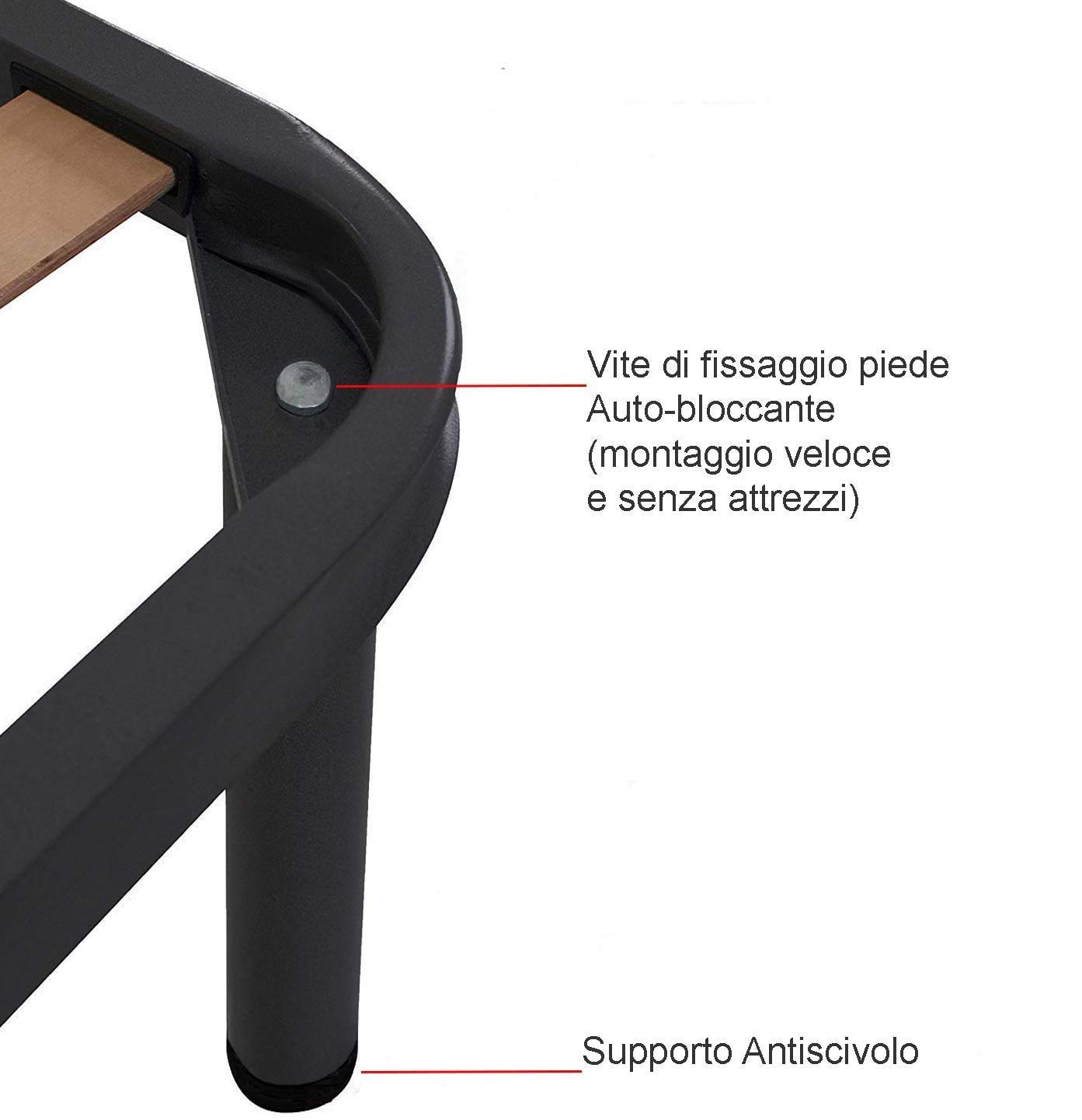 Generico Rete Letto Matrimoniale 160x190 cm – Ortopedica e Resistente – Doghe in Legno Multistrato, Telaio in Ferro Robusto – Made in Italy, Qualità 100% Italiana