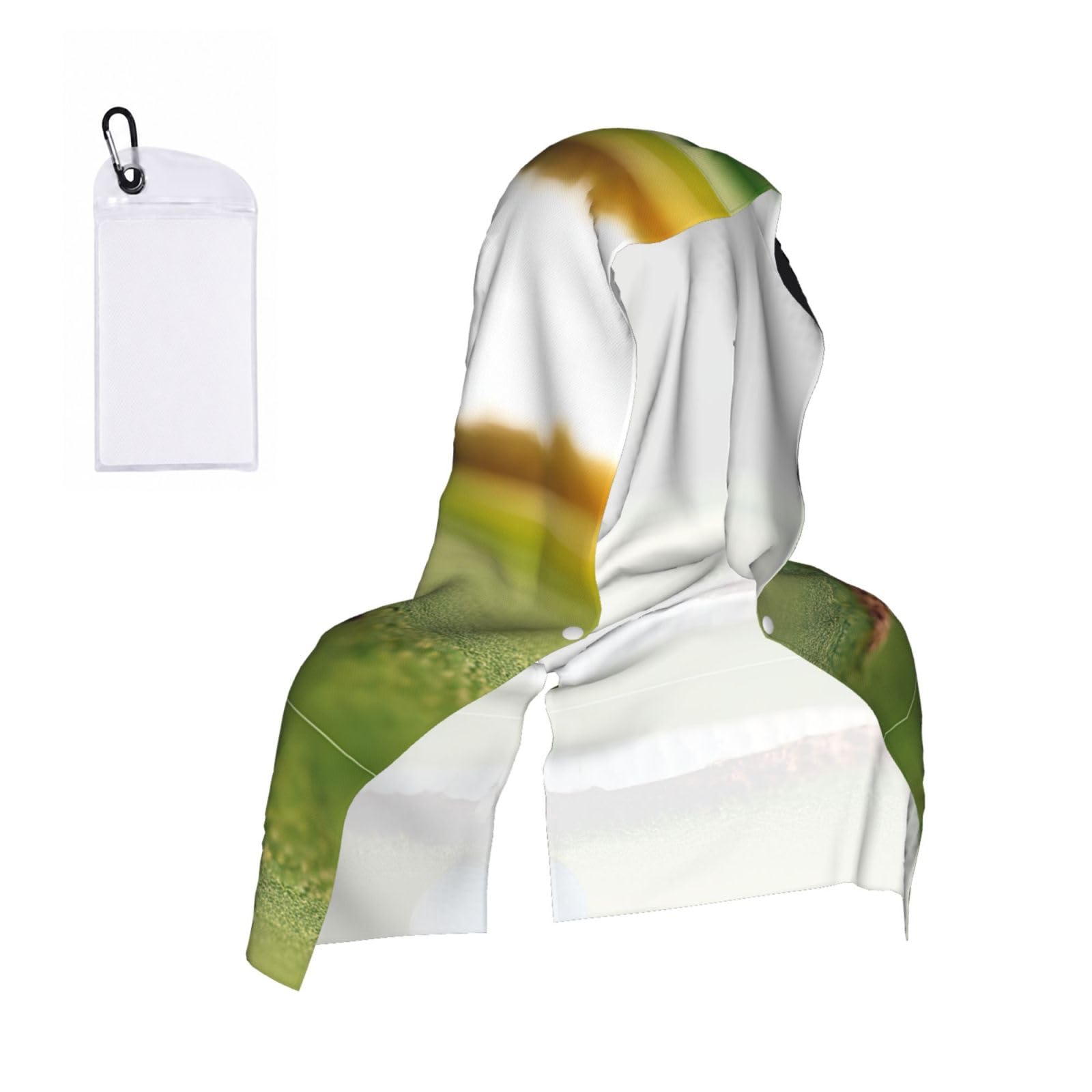 WXWJSHMGC Golf Print Cooling Hoodie Towel, Cooling Towels For Neck And Face Sun Protection Instant Cool Hoodie(Sport/Camping/Work Out/Hot Weather)