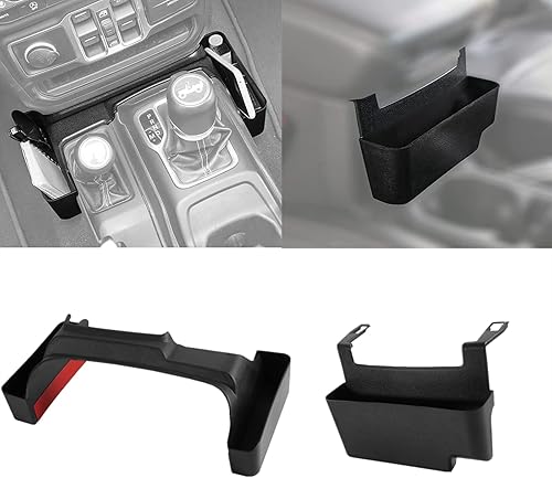 RESTBONE Compatible con Jeep Wrangler JL JLU 2018-2023 y caja de almacenamiento colgante para Jeep Gladiator JT 2020 2021 2022 2023