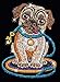 Sequin Art Red, Pug, Sparkling Arts and Crafts Picture Kit, Creative Crafts, Multicolor (1502)
