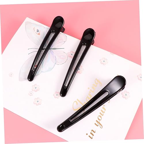 24pcs Black Hair Clips for Women Hollow-out Bobby Pins Simple Hair Accessories for Travel-friendly Styling and Everyday Use