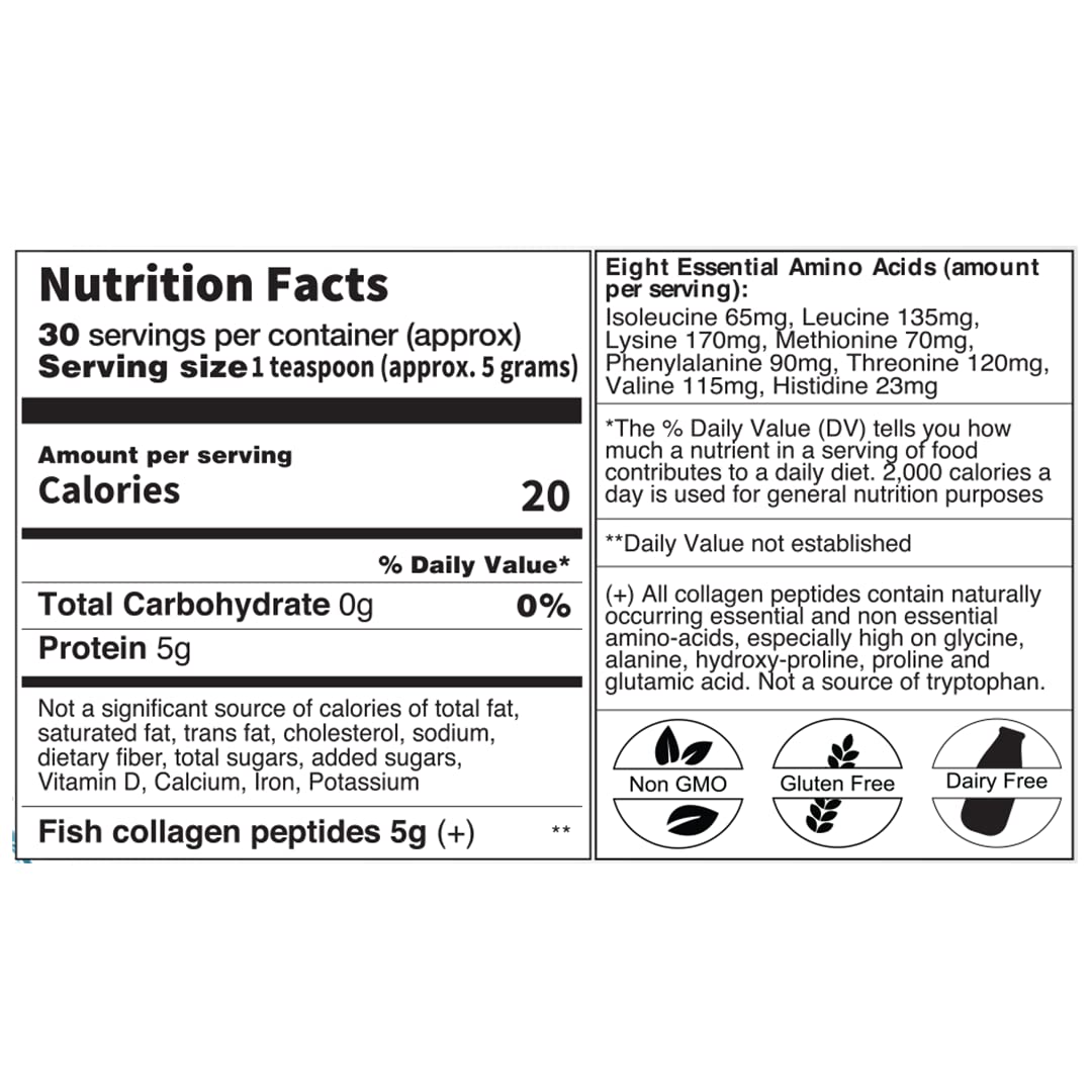 Nizen Marine Collagen Pure Powder, Hydrolyzed Peptides Easy-to-Digest Amino Acids Supplement. Unflavored. Non-Clumping. Made in Japan. 5.29oz — Amazon image 9
