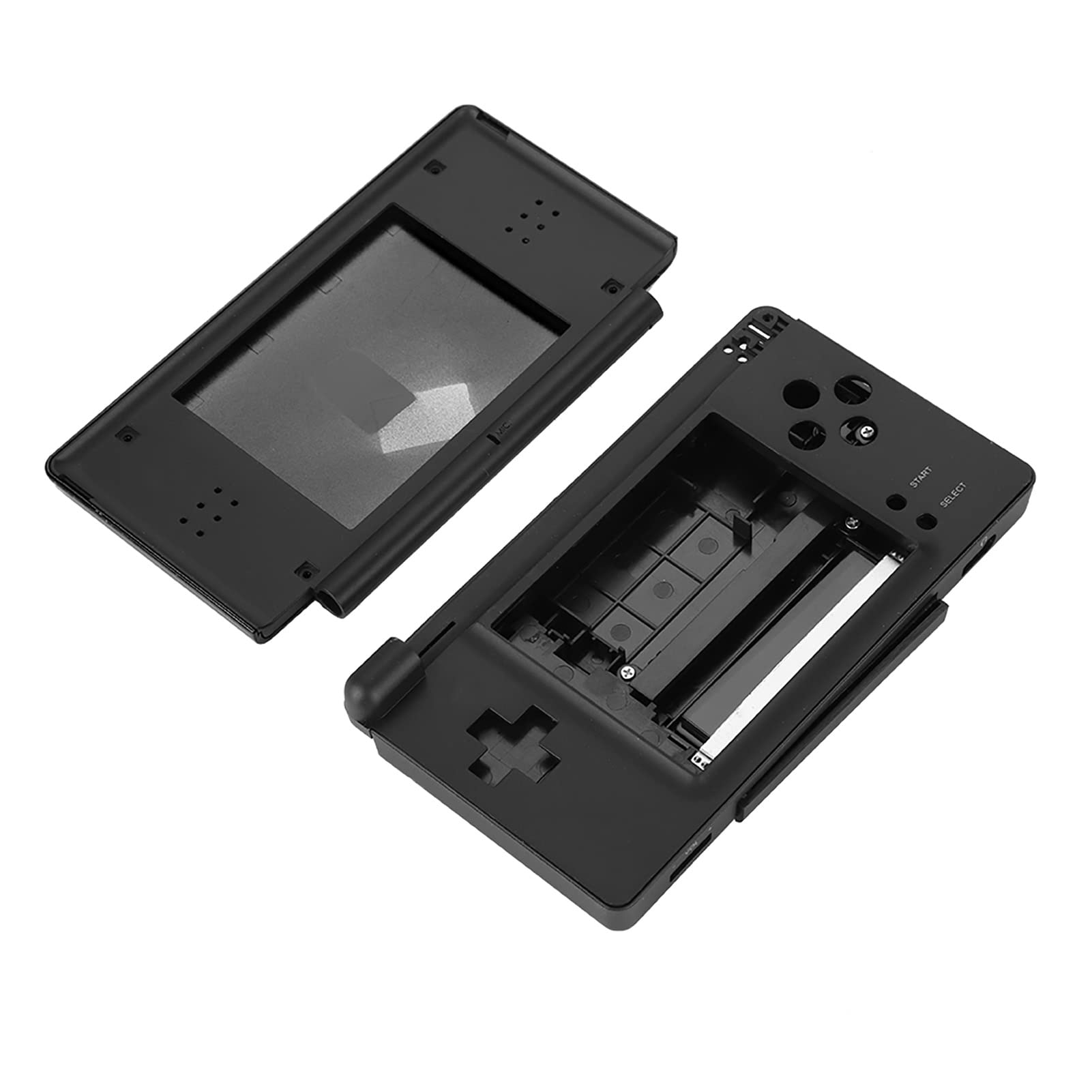 Piezas de Reparación Completas, Carcasa del Kit de Reemplazo DS para Shell Case (Azul) (Negro)
