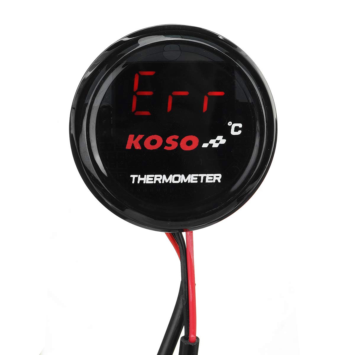 YONGYAO Temperatura dell'Acqua Universale per Moto Termometro Calibro di plastica Digitale Display DC 12V-Blu
