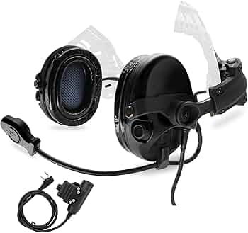 Amazon.com: COMBATGEAR Tactical Headset with ARC Rail Adapter Ear
