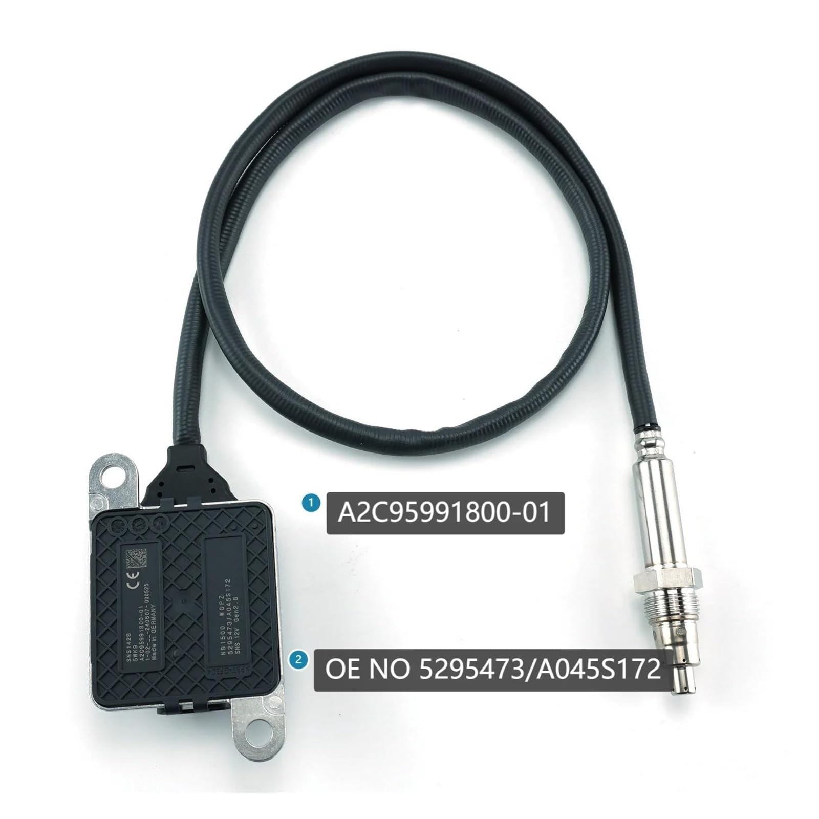 Sonda del Sensor Nox 5295473 5295473RX Sensor De Óxido De Nitrógeno (NOx) Para Cummins 11.9L 15L ISX13-18 Sensor Óxido Nitrógeno