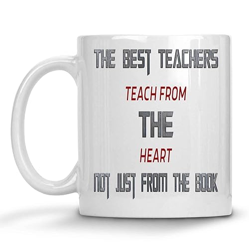 Teacher Appreciation Gift - Reminding the Importance Of Heart-based Learning - Gift for Teachers - 11 Oz White Ceramic Coffee Mug