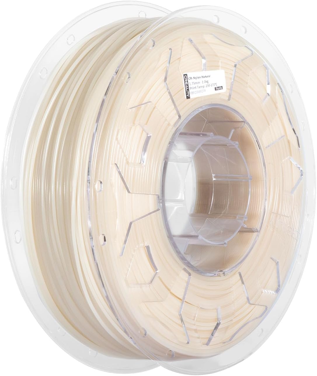 Creality Filamento in nylon da 1,75 mm, filamento per stampante 3D, bobina da 1,0 kg, precisione di misurazione ± 0,03 mm, nessuna curvatura e durezza migliorata, per stampante 3D FDM (nylon)