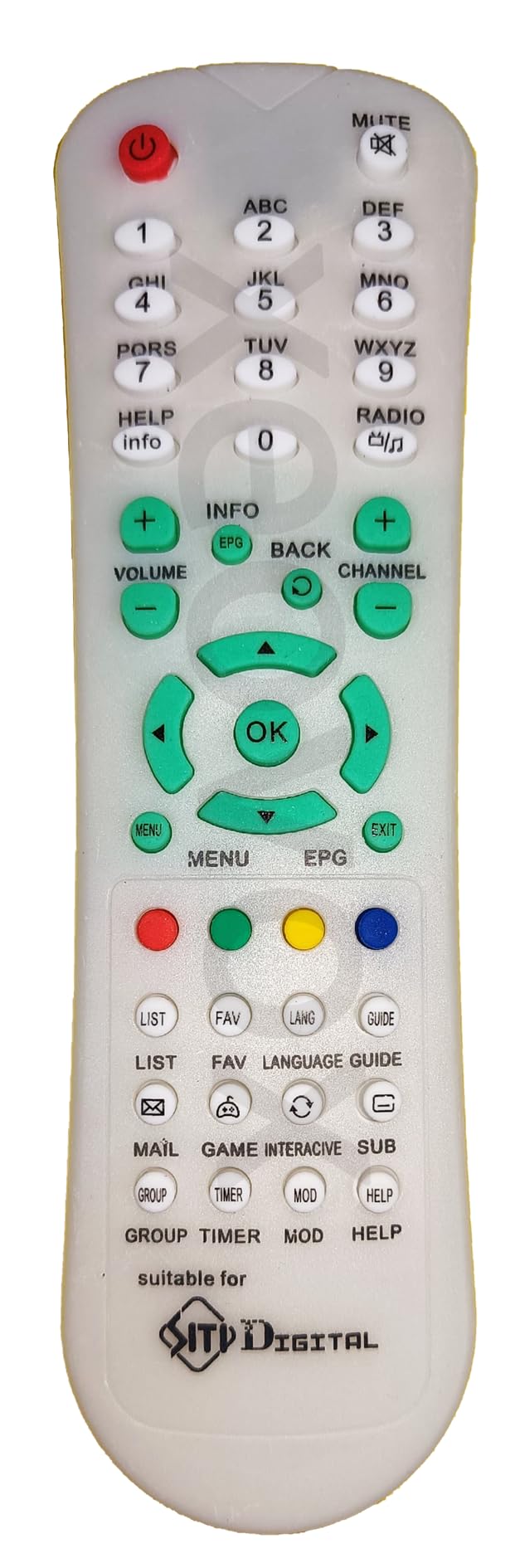 Xeovox Remote for Siti Digital Cable Set top Box Unbreakable Remote Replacement for Original Siti Remote Control. Match Keys Exactly with Existing Remote Before Placing Order (B0D8RDJS9F) Amazon Price History, Amazon Price Tracker