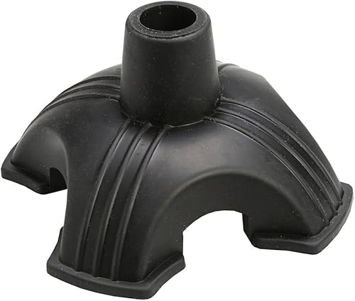 Punta de bastón cuádruple de pie - Negro