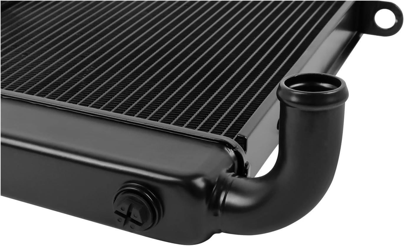 AHH オートバイ用アルミ製ブラックラジエータークーラー冷却水タンク