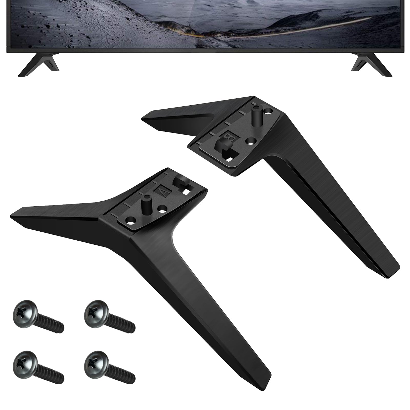 Stand for LG TV Legs Replacement, Universal Table Desk Pedestal TV Stand Base Pedestal Feet Compatible for LG TV with Screws Non-Slip Television Table Stand Base 49 59 55 60 65 Inch (49 50 55 Inch)
