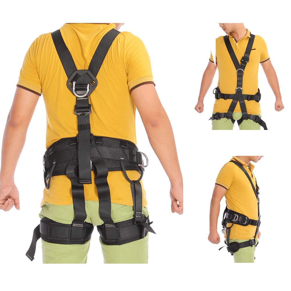 SwaYve Arnés de Seguridad, Arnés de Escalada, Arnés de Protección Contra Caídas, Equipo de Seguridad para Construcción, para Protección Contra Caídas, Trabajos en Altura, Rescate de Incendios