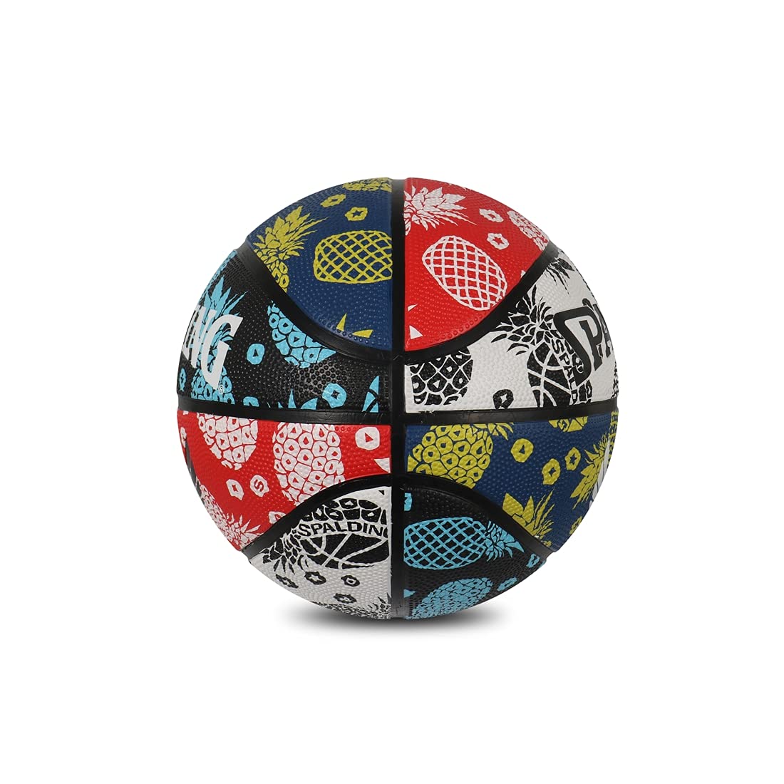 Spalding Flight Tropical Rubber Basketball (Size-7), Multicolor