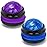 Coolrunner Massage Ball, Manual Roller Massager, 2-Pack Handheld Self Massage Therapy and Relax Full Body Tools for Sore Muscles, Shoulders, Neck, Arms, Legs, Back, Foot, Body (Blue+Purple)