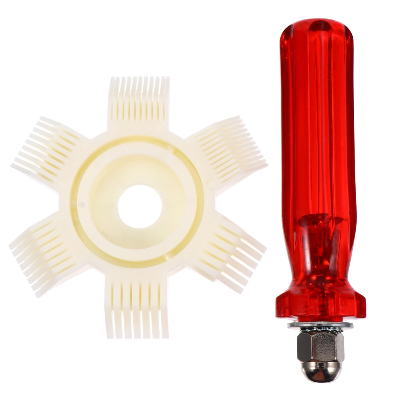 DRESSOOS 1pc Air conditioner fin comb Evaporator Fin Brush Evaporator Fin Comb Air Conditioning Cooling Brush Air Conditioner Fin Brush Condenser Comb plastic Stainless steel Accessories